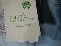 to7114　タグ付き　未使用　earth music & ecology　アース　ミュージック　アンド　エコロジー　長袖　デニム　シャツ　オールド加工_画像4