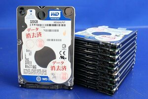 10個セット 内蔵HDD Western Digital 320GB WD青 Blue 2.5インチ SATA ハードディスク PC レターパックプラス O111707