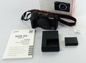 訳あり 簡易チェックのみ Canon EOS M6 Mark II ミラーレス カメラ ボディ ブラック デジタル 一眼レフ デジカメ キヤノン S102609