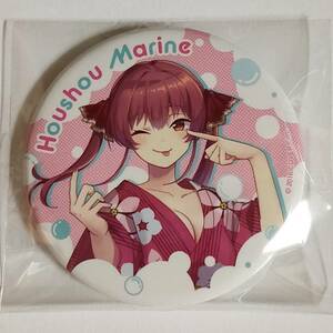 ホロライブ×極楽湯 フロライフ トレーディング缶バッジ 浴衣ver 宝鐘マリン Hololive Furo-Life Limited Pin Badge Houshou Marine