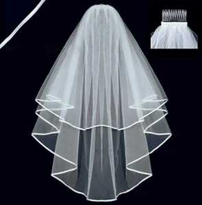  wedding veil simple bai pin g wedding white . comb attaching middle height 