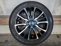 共豊 エンケイ SMACK アルミホイール 15インチ 15×4.5J 4穴 PCD100+45 冬タイヤ KENDA KR36 165/60R15 2019年製 ハスラー ソリオ等に！_画像2