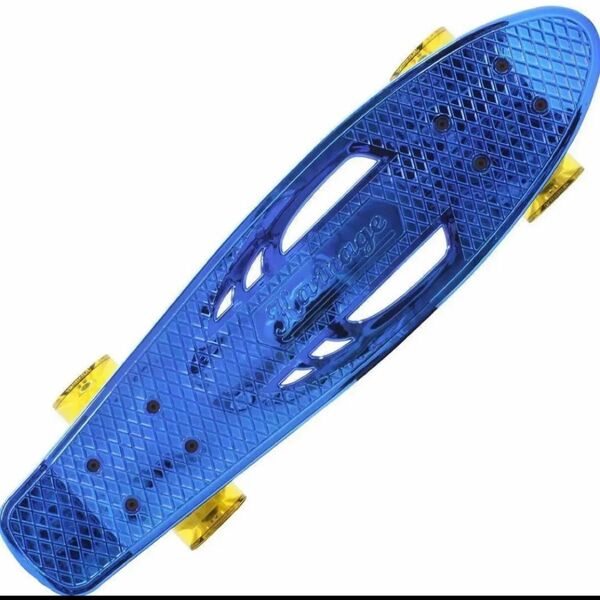新品　Karnage カーネジー CHROME スケボー　スケートボード　青色　クロムメッキ加工