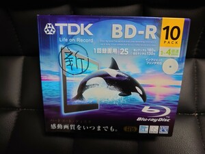 【未開封】TDK BD-R/10 PACK/1回録画用/1～4倍速記録対応/[BRV25PWB10A]