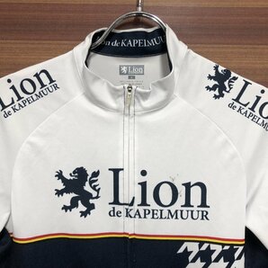 HD991 カペルミュール LION DE KAPELMUUR サイクルジャージ 半袖 白/ネイビー Ｌ ※汚れ、ほつれの画像5