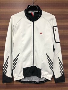 HE616 パールイズミ PEARL iZUMi サイクルジャケット 長袖 白 M 裏起毛※汚れ、ほつれあり.