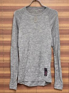 HG725 ラファ Rapha メリノベースレイヤー MERINO BASE LAYER LONG SLEEVE グレー XS