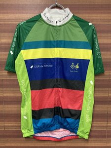 HF526 ツールド・東北 TOUR de TOHOKU 半袖 サイクルジャージ 緑 赤 黄 L 2019 Paul Smith