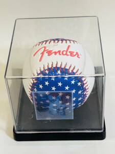 [Fender] fender goods, baseball. autograph ball, in the case 