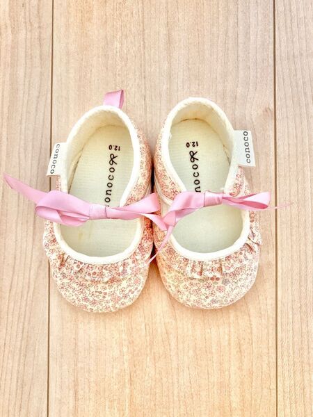 ベビーシューズ 12cm conoco 花柄