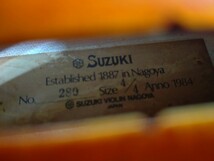 SUZUKI 鈴木バイオリン No.280 サイズ4/4 Anno 1984 弓 SUGITO No.110 4/4 美品_画像10