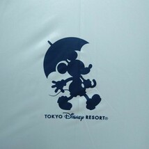 東京ディズニーリゾート限定 ワンタッチナイロン傘 ネイビー/ホワイト 60cm(未使用品/公式グッズ/雨具/ミッキーマウス/ロゴ入り/disney)_画像3