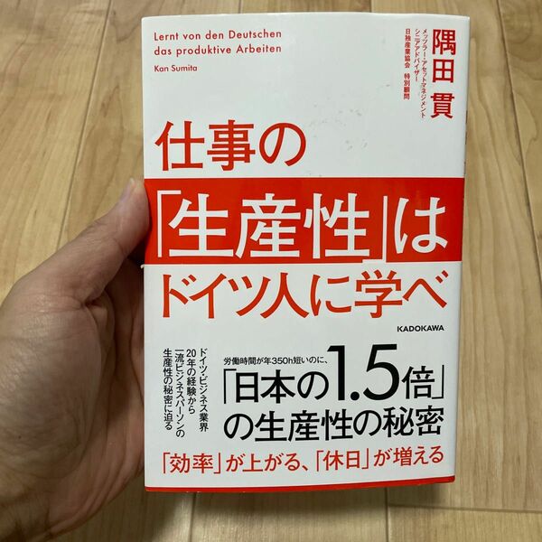 仕事の「生産性」はドイツ人に学べ　「効率」が上がる、「休日」が増える 隅田貫／著