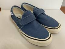 VANS　スリップオン　ネイビー　US8　美品_画像4