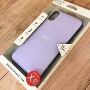 ★外箱痛みアリ価格★ iPhoneXR 紫 パープル イーフィット スマホケース 送料無料 IFT29PU