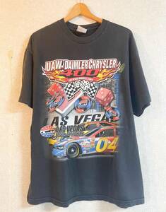 UAW-DAIMELER CHRYSLER 400 (LAS VEGAS)　2004　カーレース　Tシャツ　黒　XLサイズ