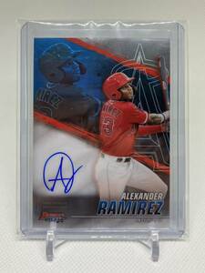 【1円スタート】 2021 Bowman's Best Baseball ALEXANDER RAMIREZ AUTO アレクサンダー・ラミレス 直書きサイン