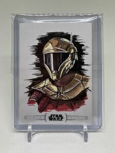 【1円スタート】 TOPPS STAR WARS MASTER WORK Zorii Bliss SKETCH CARD 1/1 スターウォーズ ゾーリ・ブリス スケッチカード 1of1