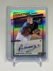 【1円スタート】 2020 PANINI DONRUSS BASEBALL ANDRES MUNOZ AUTO アンドレス・ムニョス 直筆サイン