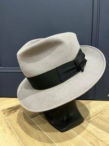 当時物 40's STETSON 59CM IMPERIAL インペリアル ステットソン VINTAGE HAT ヴィンテージ ハット USA WHIPPET ウィペット レア 