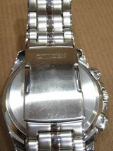 M1-348◆中古 美品 CITIZEN シチズン エコ・ドライブ電波時計クロノグラフモデル CB5874-90E 腕時計_画像7