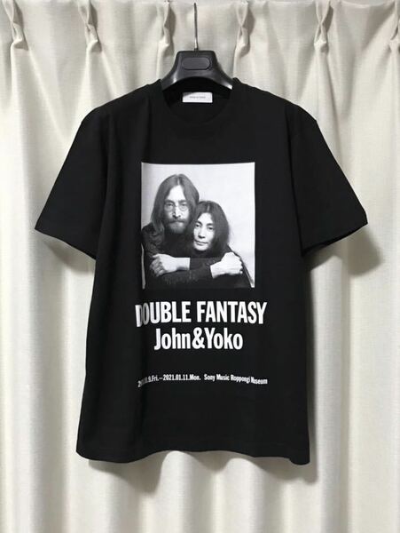 【新品】DOUBLE FANTASY× ADAM ET ROPE' Photo Tシャツ L アダムエロペ ジョンレノン オノヨーコ