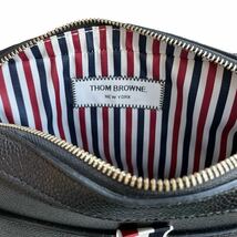 THOM BROWNE トムブラウン セカンドバッグ クラッチバッグ ハンドバッグ バッグ ブランド ブラック 黒 中古_画像5