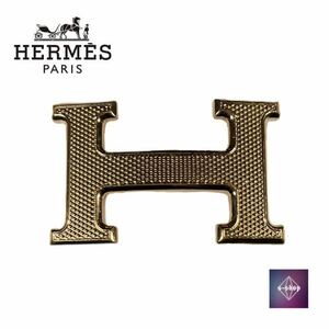 HERMES Hermes H пряжка ремень темно синий Stan s Gold золотой мужской б/у 