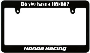【新品・即決】ブラック ナンバーフレーム HONDA RACING ホンダレーシング do you have a honda? 汎用
