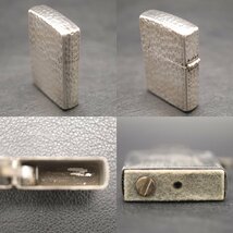 ★ 【中古】 ジッポー オイルライター SV925 【 ZIPPO】 スターリングシルバー ハンマートーン 着火未確認 1991年 Ⅶ_画像3