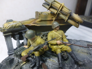 1／３５ボルクヴァルトIVレジン製ジオラマ完成品