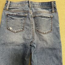 △GAP ギャップ10-11サイズ 140cmキッズ デニムパンツ ストレッチ スキニー 切りっぱなし_画像4