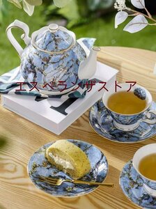 [エスペランザストア]洋食器 茶器 カップ＆ソーサー　ポット　スプーン付き　2客セット　花柄 　インテリア ギフト　プレゼント