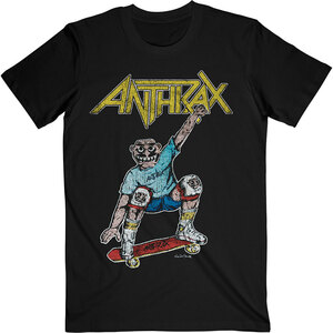 ★アンスラックス Tシャツ ANTHRAX SPREADING SKATER NOTMAN - M 正規品 メタル スケーター ノットマン