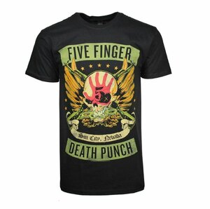 ★ファイヴ フィンガー デス パンチ Tシャツ Five Finger Death Punch LOCKED & LOADED - S 正規品 rat fink