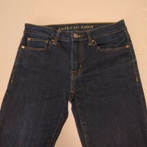 American Eagle スーパースキニー FLEX ジーンズ デニム ジーパン ストレッチ SUPER SKINNY アメリカンイーグル 濃紺 28 _画像4