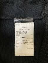 【送料無料 Size S】ANN DEMEULEMEESTER(アンドゥムルメステール) ニットリブスエットシャツSize S ブラック 美品_画像9