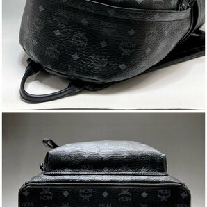 極美品 MCM ヴィセトス スタッズ リュック ブラック バックパック レザー メンズ レディース リュックサック 福井県質屋の質セブンの画像5