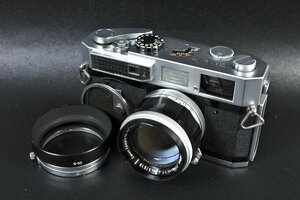 ▼Canon キャノン MODEL 7 レンジファインダー 35mm フィルムカメラ レンズ 50mm F1.4 シャッターOK フィルター・フード付属