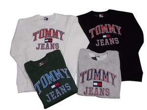 tr-TOMMY01-Wt-M トミーヒルフィガー TOMMY HILFIGER 刺繍 ロゴ スウェット トレーナー USサイズ ビー系 ヒップホップ 秋冬トップス