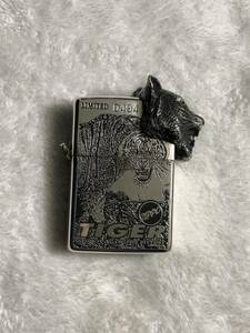 ZIPPO ジッポ ジッポー オイルライター タイガー　Tiger トラ　虎　限定品　メタル貼り　中古品　1997年製