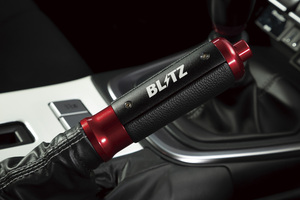 ブリッツ (BLITZ) ハンドブレーキレバー GR86 86 BRZ アルミ&レザー製 BLACK/RED ZN6 ZN8 ZC6 ZD8 13851