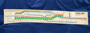 近畿日本鉄道（近鉄）のドア上路線図「停車駅ご案内」　奈良線・京都線・橿原線系統用