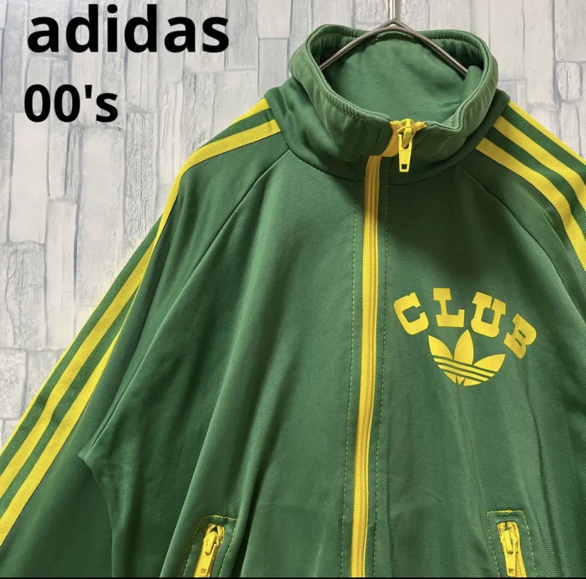 海外最新 【レア70s】adidas刺繍ロゴ トレフォイルブルゾン ジャージ