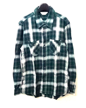 L【FIVEBROTHER L/S CHECK SHIRT GREEN ファイブブラザー チェックシャツ グリーン】_画像2