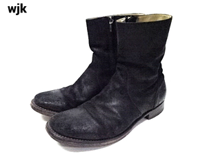 41[wjk Side Zip Boots 893 Black wjk side Zip boots black wjk Leather Boots wjk leather boots ]