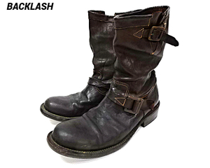 26.5cm【ISAMU KATAYAMA BACKLASH LEATHER BOOTS BROWN イサムカタヤマ バックラッシュ エンジニアレザーブーツ BACKLASH レザーブーツ】