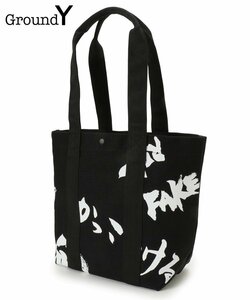 新品【Ground Y Cotton canvas Tote bag SOUUN TAKEDA × Ground Y GE-I02-059-1-02 武田双雲 グラウンド ワイ キャンバス地トートバッグ】