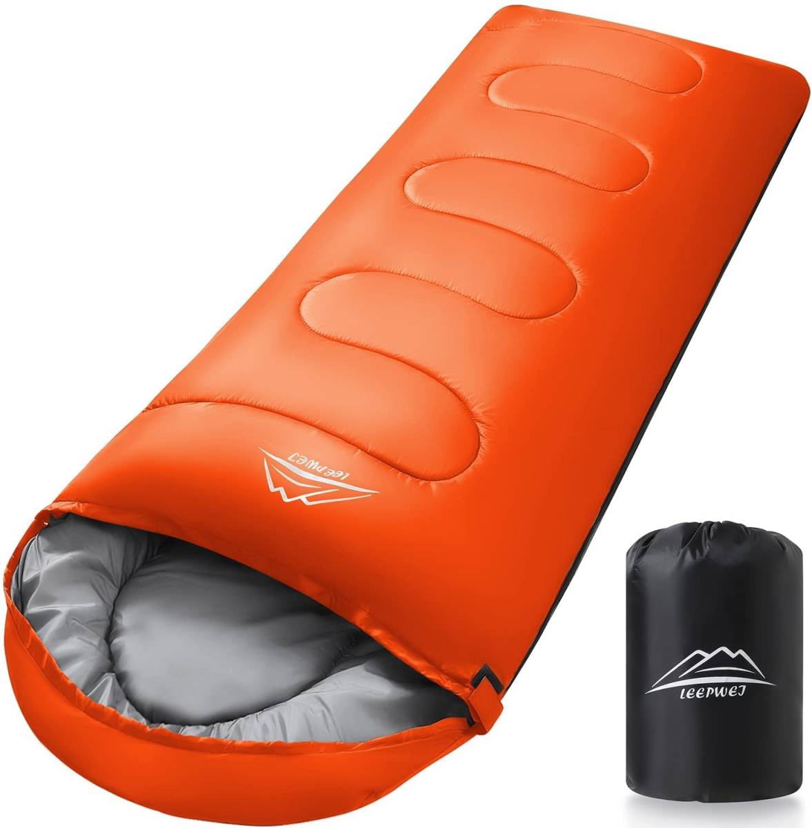 寝袋 封筒型 軽量 保温 -15度耐寒 210T防水シュラフ コンパクト