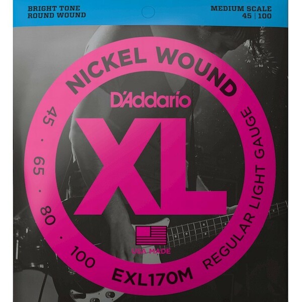 D'Addario EXL170M Nickel Wound 045-100 Medium Scale ダダリオ ベース弦